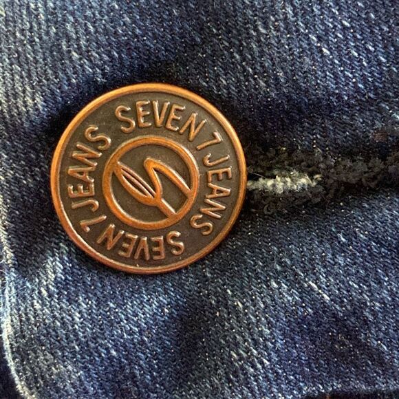 Seven 7 Classic Dark Blue Stretch Jeans Women’s Plus Size 16 - Picture 7 of 16